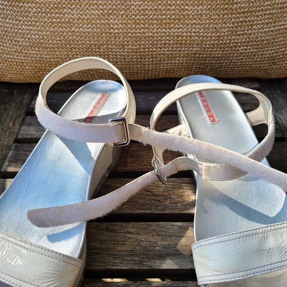 Prada Platform Velcro Strap Sandals - Picture 5 of 8